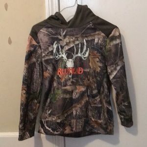 Boys flannel hoodie pull over